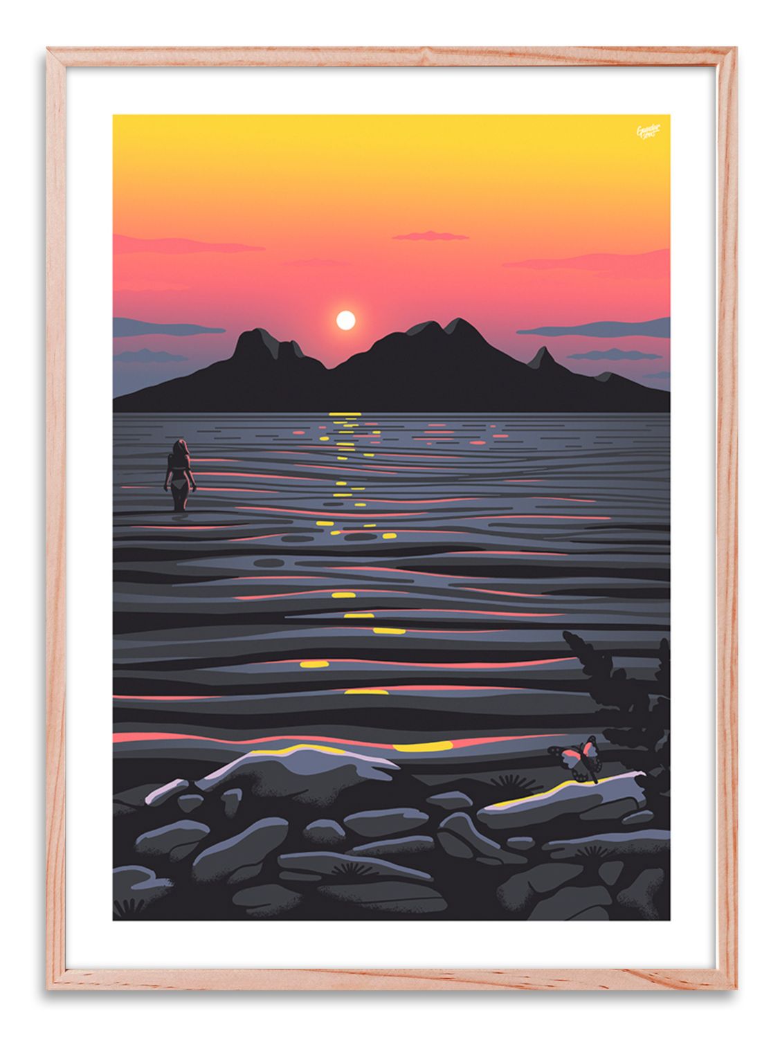 &quot;Midnight summer&quot; - Design Poster