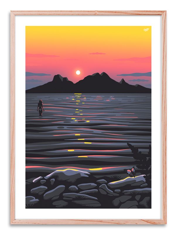 &quot;Midnight summer&quot; - Design Poster