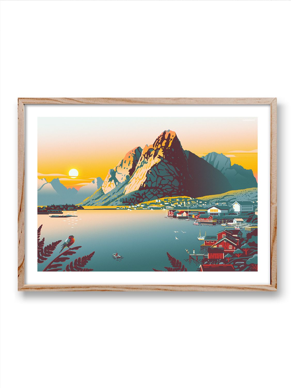 Lofoten: Reine - Design poster