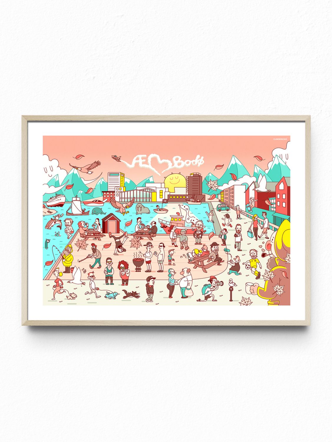 I love Bodø - Design poster