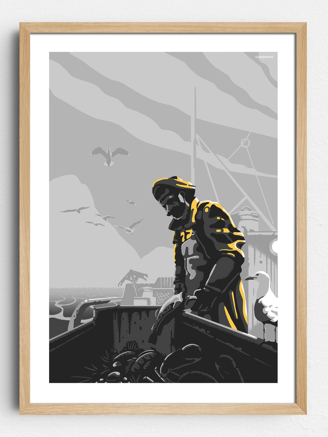 Fisherman and his friends - Design poster