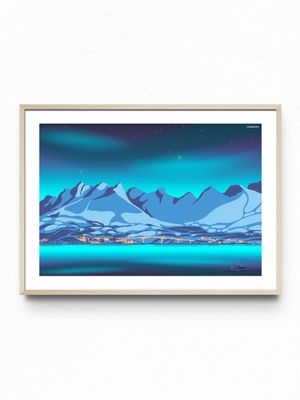 &quot;Late Night Northern Light&quot; - Design Poster