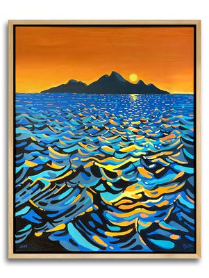 &quot;Det Store Blå&quot; - Original painting with frame