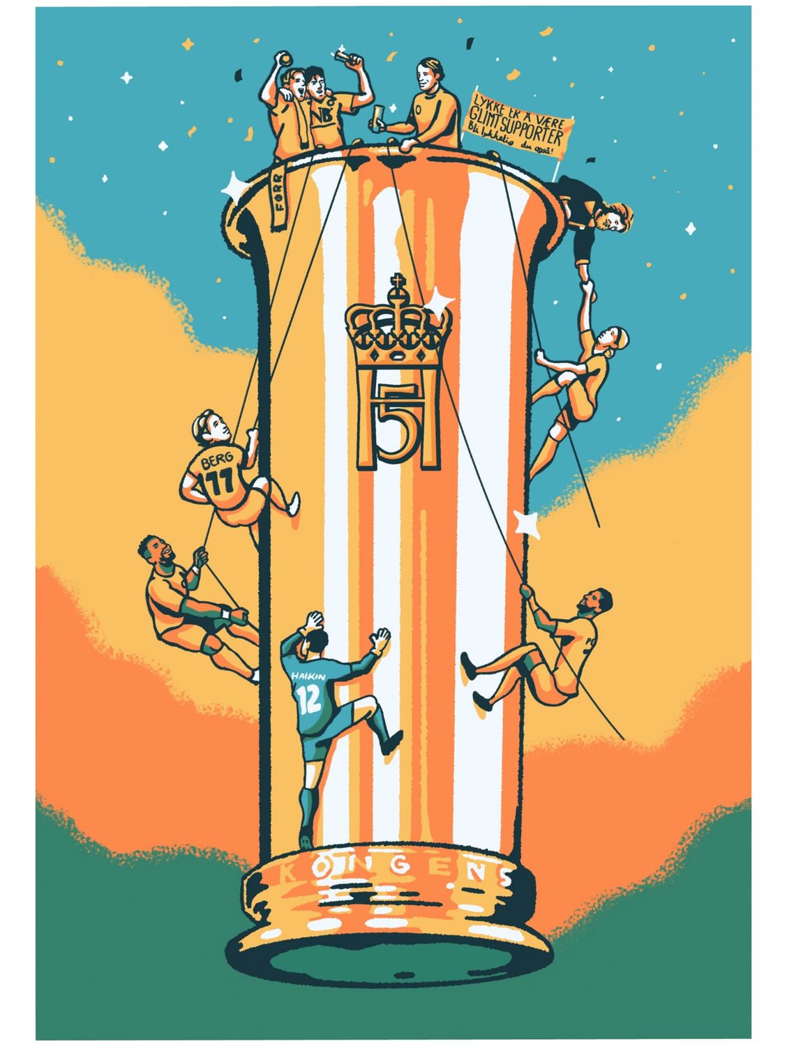&quot;Legender i Haralds by&quot; - Signed art print
