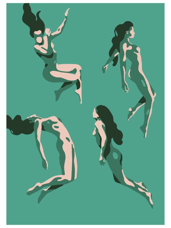&quot;Head Below Water&quot; - Signed art print
