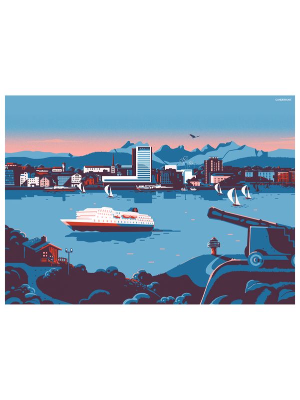 Bodø Skyline - Design poster