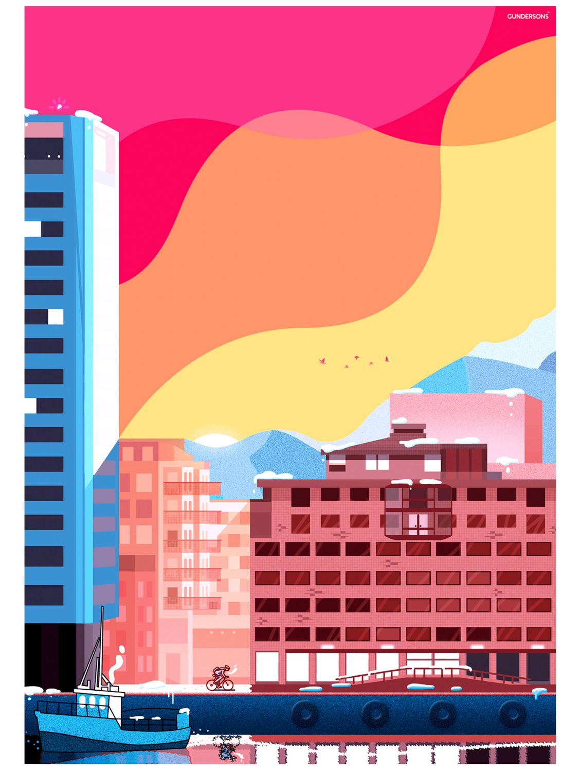 &quot;The Cyclist&quot; - Designplakat