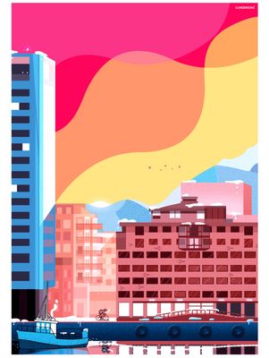 &quot;The Cyclist&quot; - Designplakat