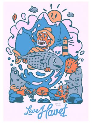 &quot;Save the ocean&quot; - Signed art print