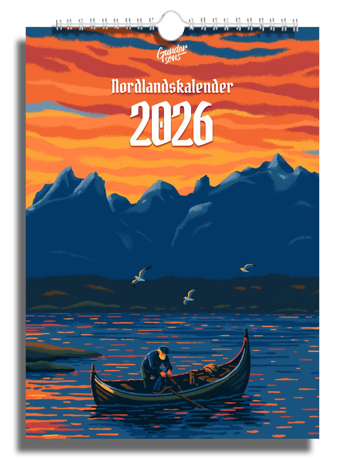 Nordlandskalender 2025, Størrelse: A3-størrelse
