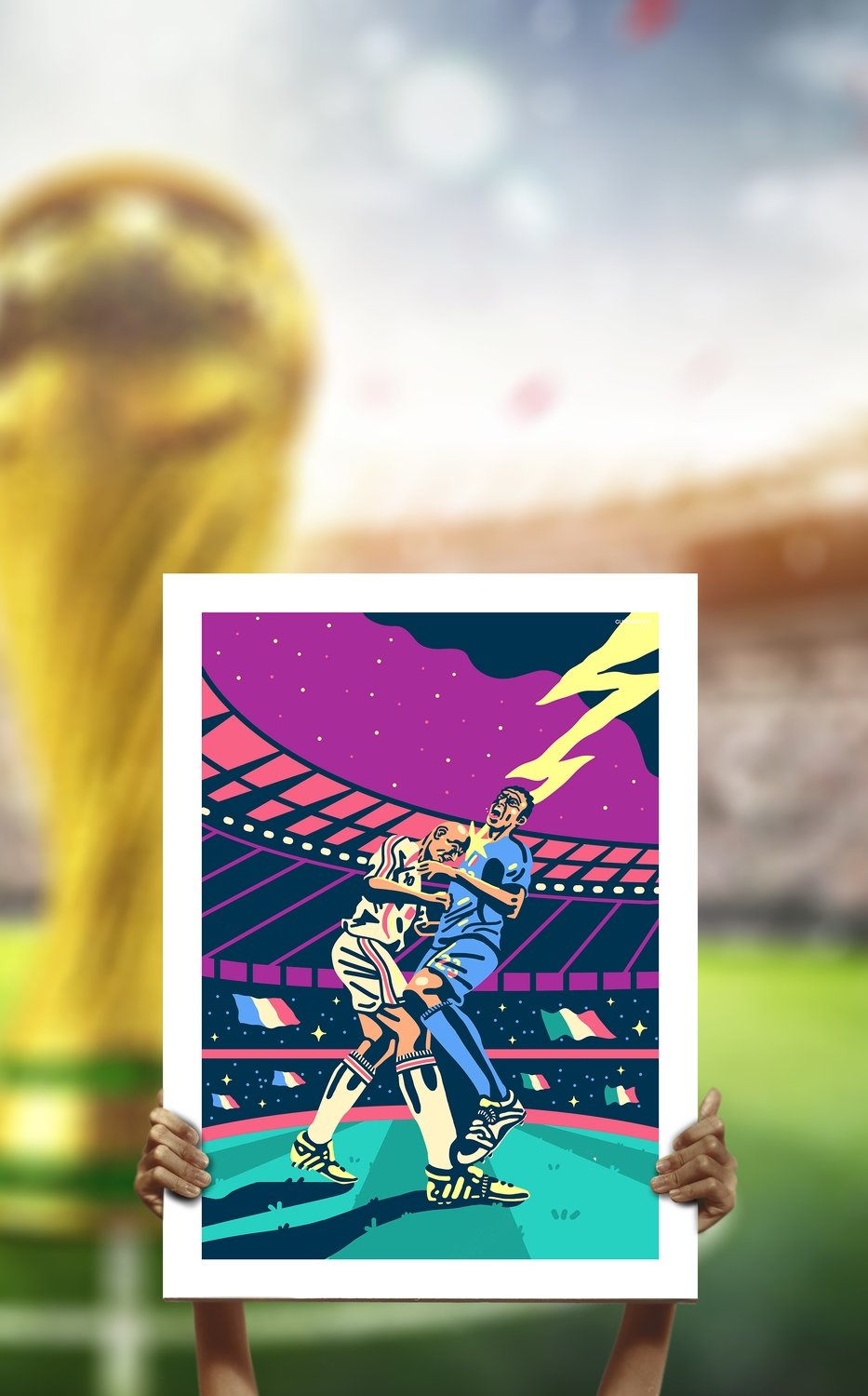 Zinedine Zidane - Design poster