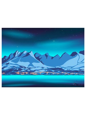 "Late Night Northern Light" - Design Poster