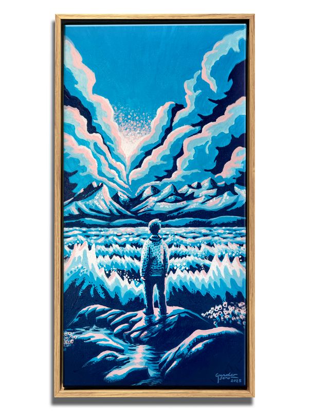 "Der æ må vær" - Original painting with frame