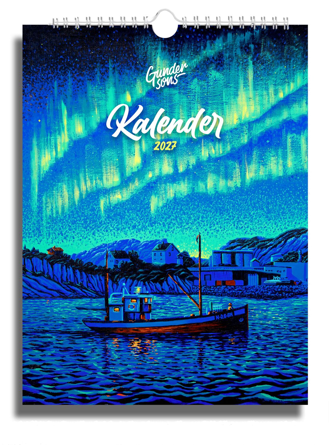 Gundersons Calendar 2027, Størrelse: 30 x 40 cm