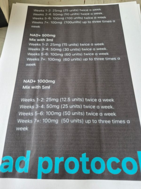 NAD 1000MG (mitochondria repair and whole body improvement)