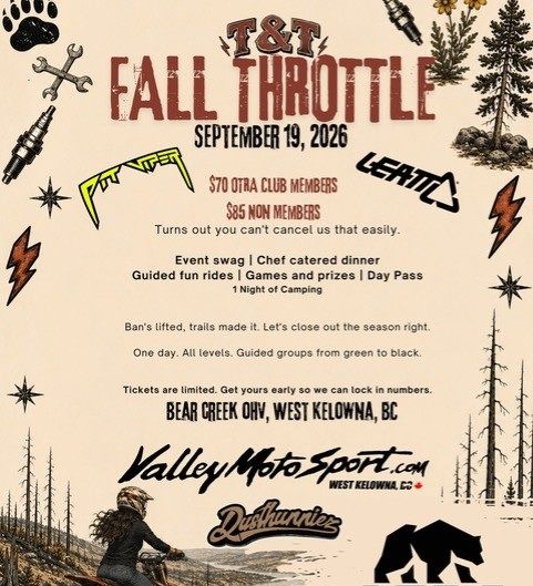 2026 TITS &amp; TRAILS: FALL THROTTLE