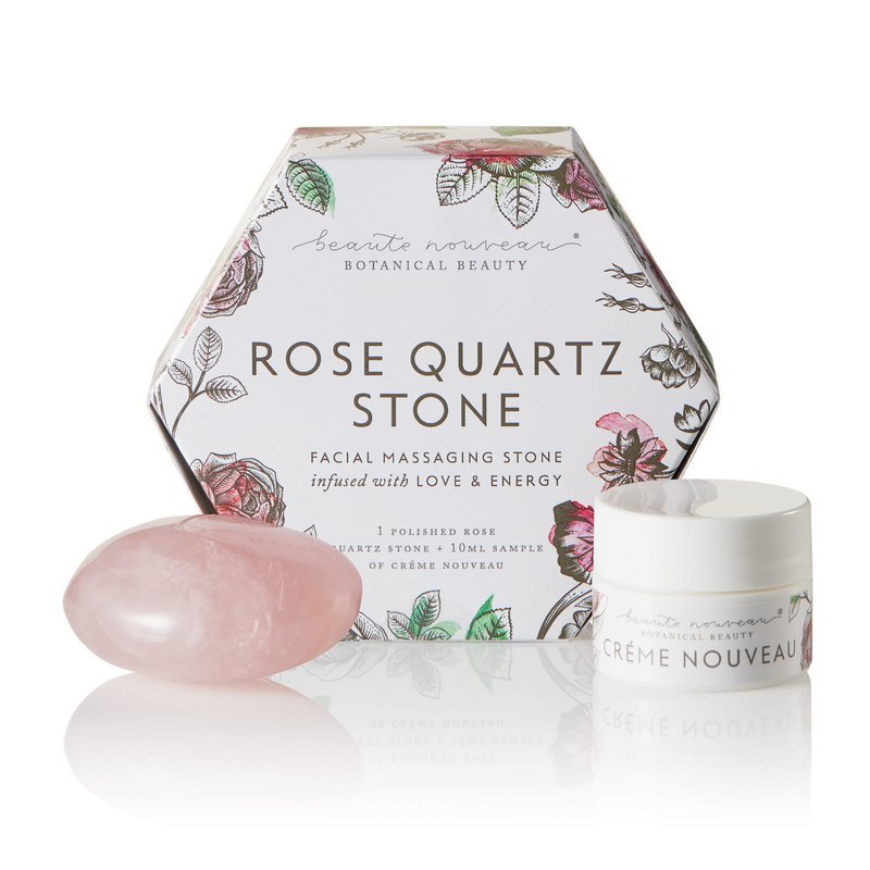 Rose Quartz  Stone w/10ml Crème Nouveau