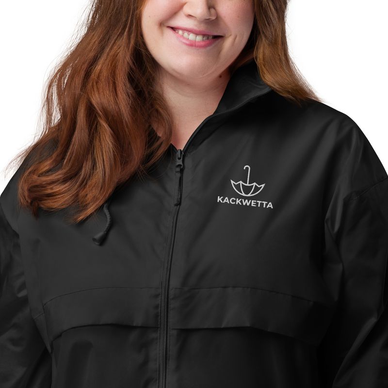 KACKWETTA Windbreaker Damen & Herren – leichte Jacke mit gesticktem Logo