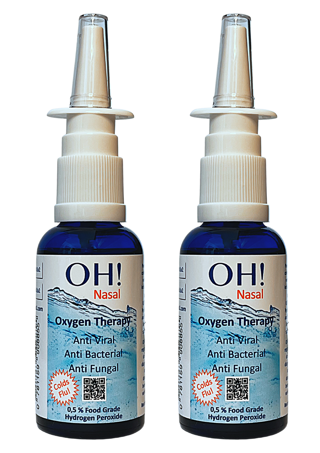 Food Grade Hydrogen Peroxide. Nasal Spray 30ml Twin Pack