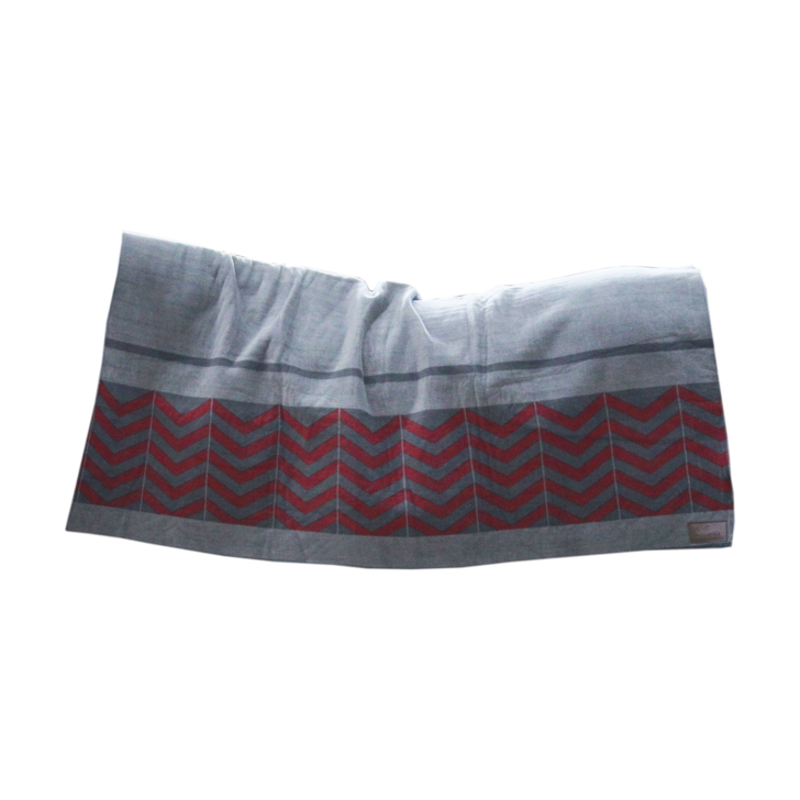 Couverture Carree Heavy Fleece Fishbone by KENTUCKY