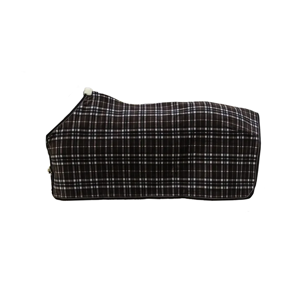 Couverture sechante Fleece heavy Ckeck printing choco by KENTUCKY