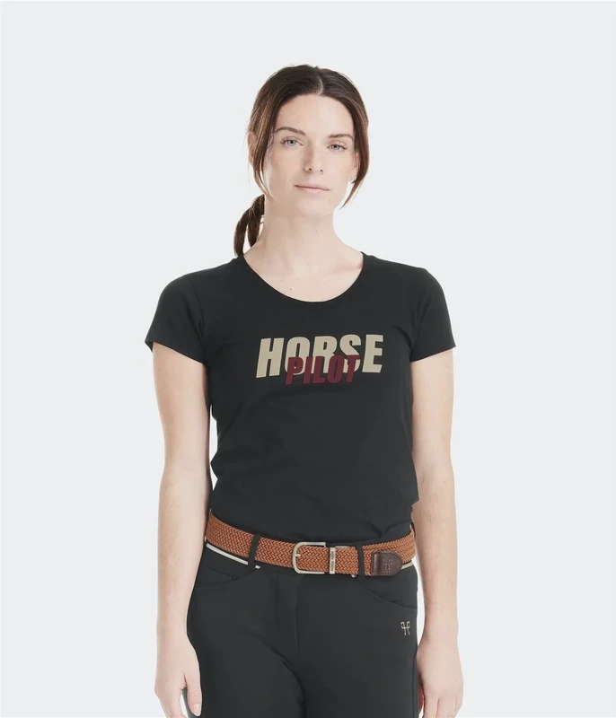 Team shirt Black by HORSE PILOT