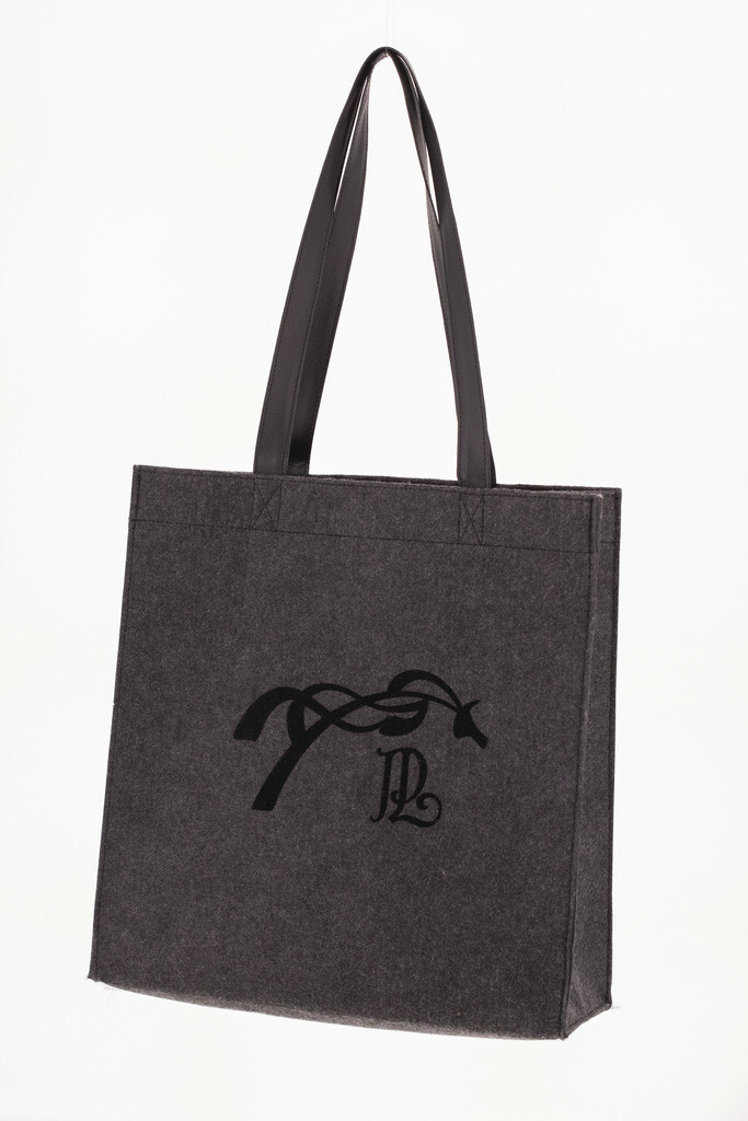 Sac feutre gris noir by PENELOPE