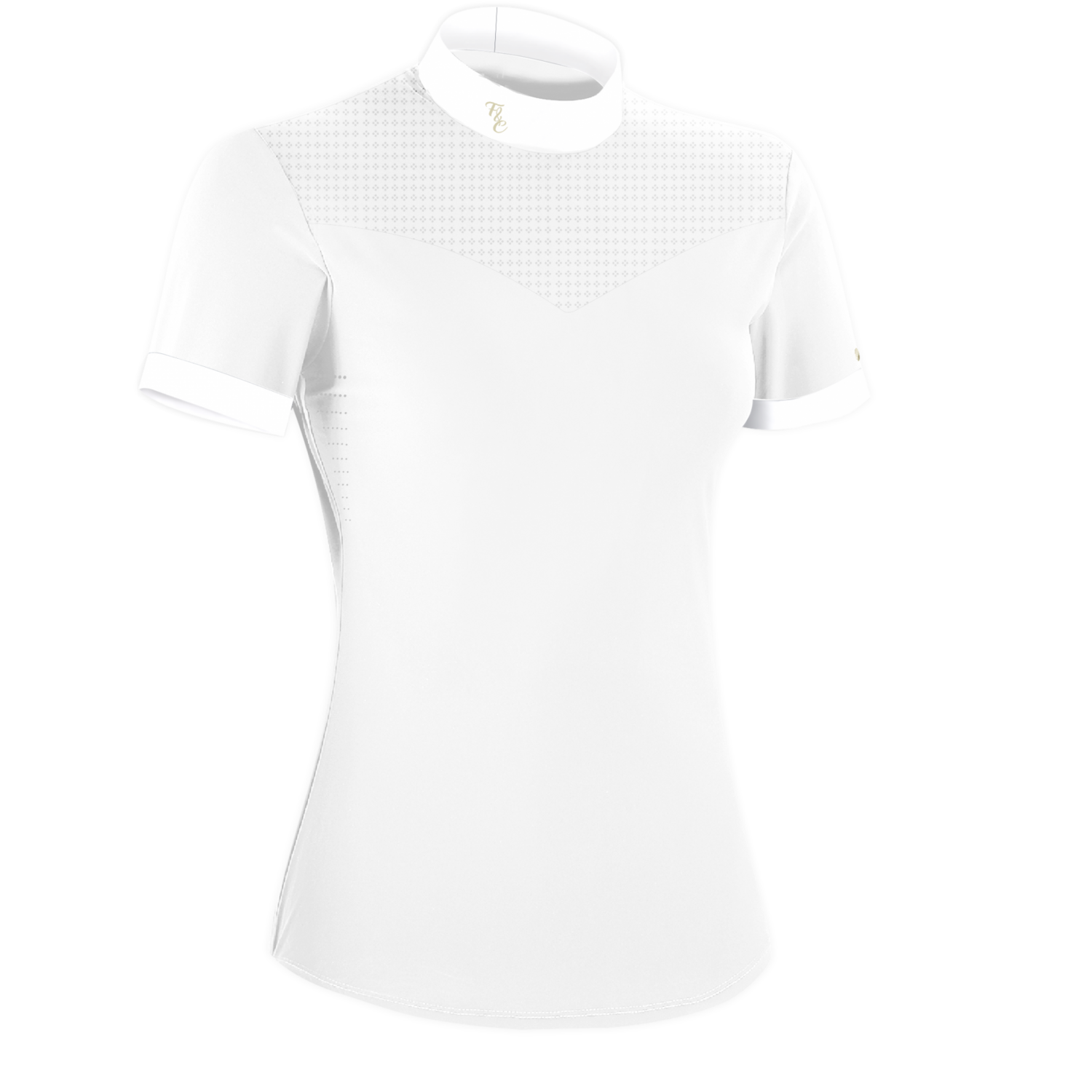 Polo concours femme Isla MC blanc by FLAGS&amp;CUP