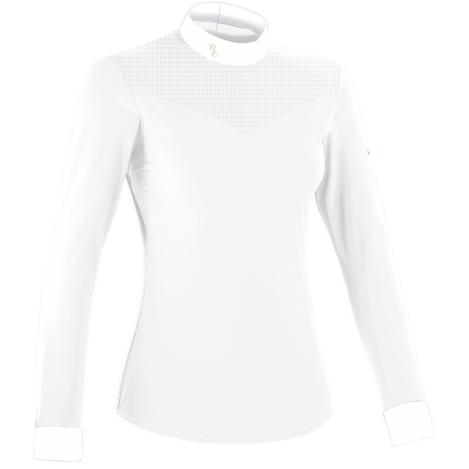 Polo concours femme Isla ML blanc by FLAGS&CUP Polo concours femme Isla ML blanc by FLAGS&CUP
