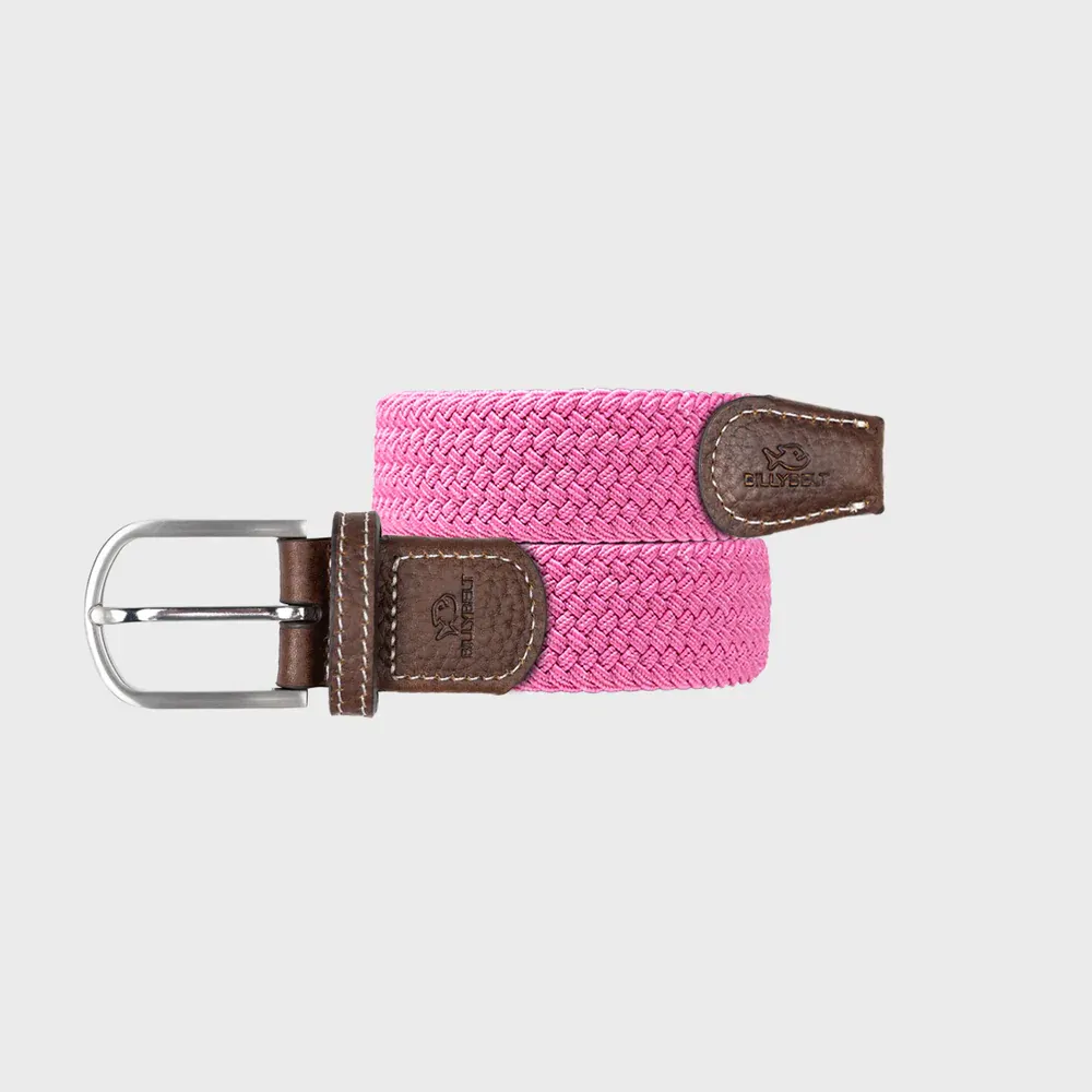 Ceinture tressee elastique Rose magenta by BILLYBELT