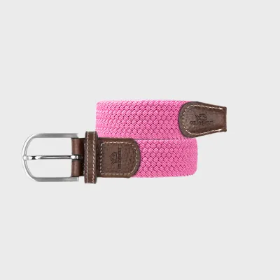 Ceinture tressee elastique Rose magenta by BILLYBELT