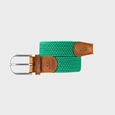 Ceinture tressee elastique Golf green by BILLYBELT