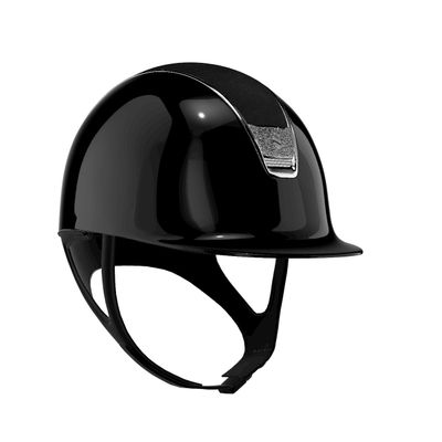 Casque Shadowglossy noir blason crystal fabric by SAMSHIELD Casque Shadowglossy noir blason crystal fabric by SAMSHIELD