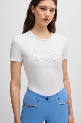 T-shirt logo brodé by BOSS