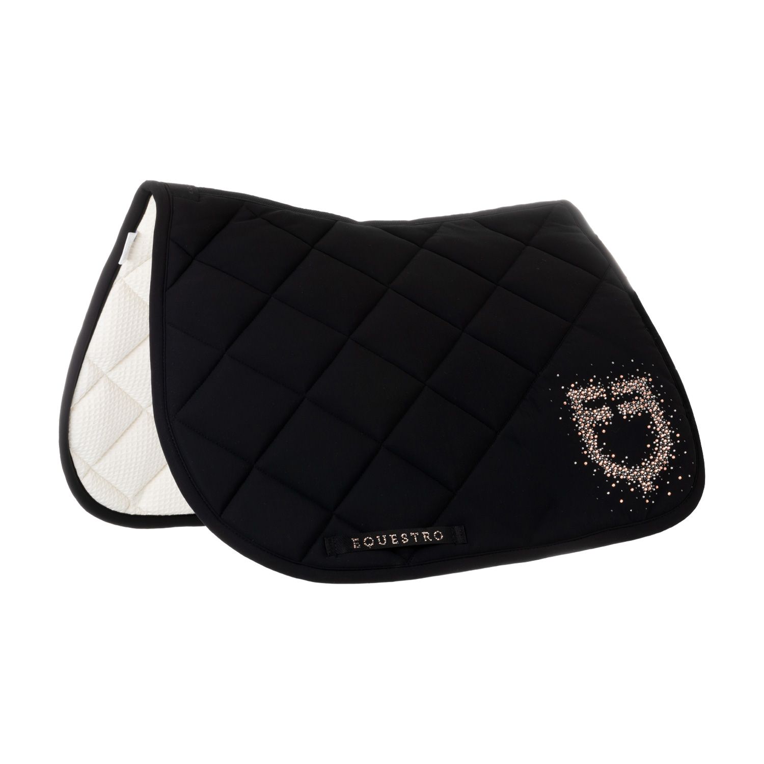 Tapis Rhinestones logo jumping by EQUESTRO, Coloris: Black