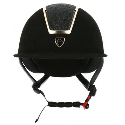 Casque Glint Lamé Noir/Or Rose by EQUITHEME Casque Glint Lamé Noir/Or Rose by EQUITHEME