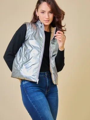 Doudoune sans manches reversible