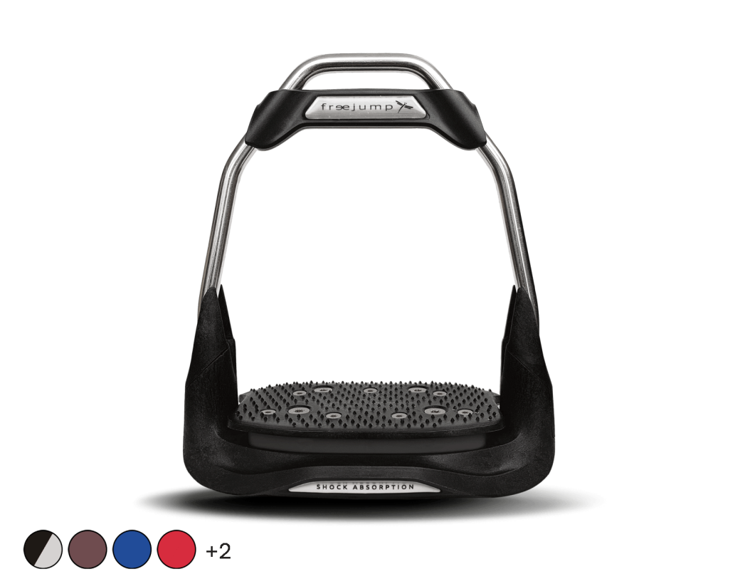 Etriers Air&#39;s by FREEJUMP, Amortisseur/Sticker: Black/Silver , Inclinaison : Plancher Incliné , Orientation de l&#39;œil : Œil droit 