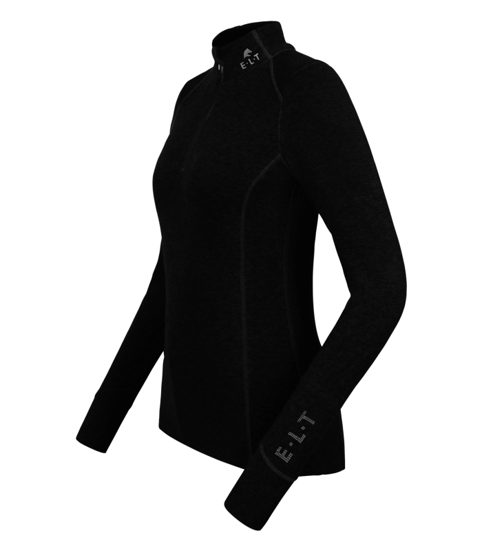 T-Shirt manche longues technique Milano Noir by ELT