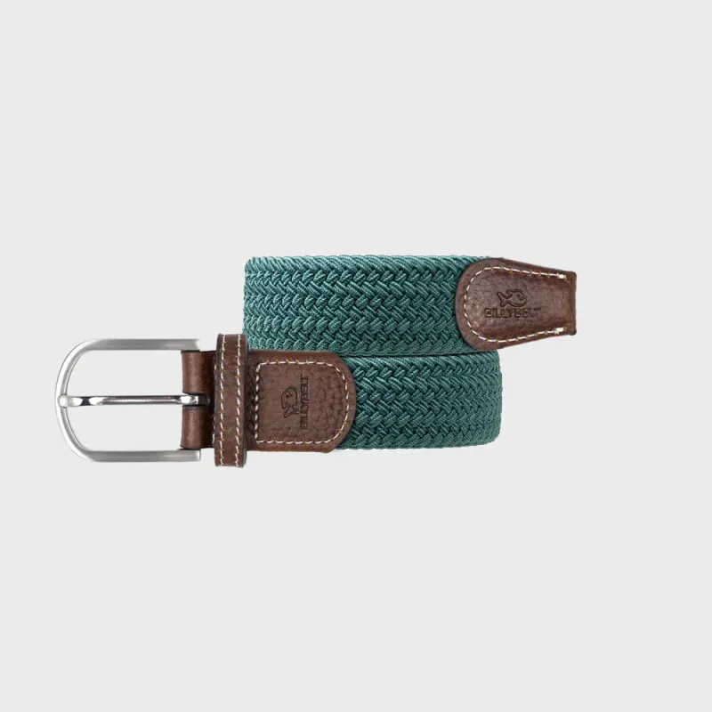Ceinture tressee elastique Vert pin by BILLYBELT