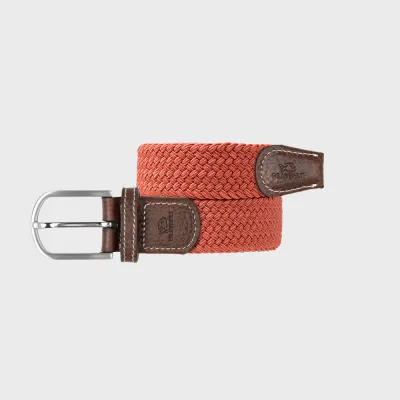 Ceinture tressee elastique Rouge oriental by BILLYBELT