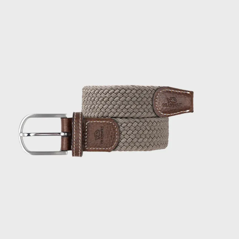 Ceinture tressee elastique Beige taupe by BILLYBELT