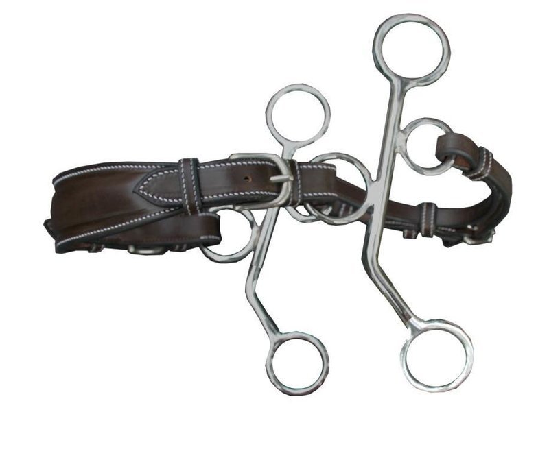 Hackamore petites branches en cuir by JUMP'IN