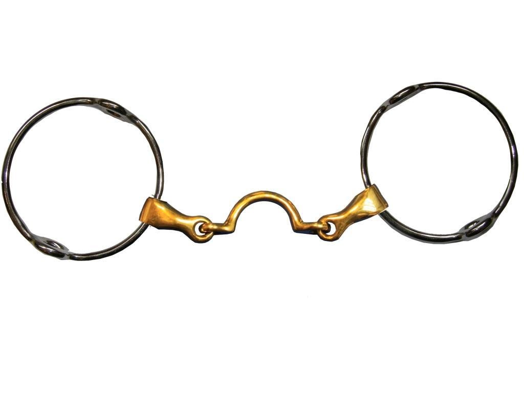 Mors releveur grands anneaux double brisure a passage de langue by JUMP&#39;IN