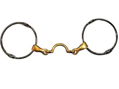 Mors releveur grands anneaux double brisure a passage de langue by JUMP&#39;IN
