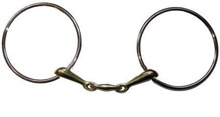 Mors grands anneaux double brisure canons fins by JUMP&#39;IN