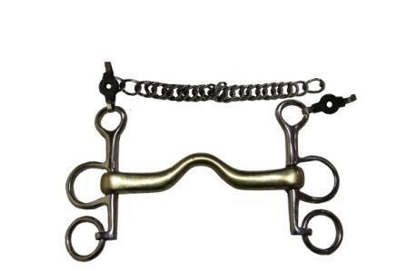 Mors pelham droit petites branches avec passage de langue by JUMP&#39;IN