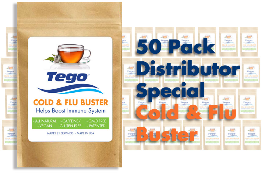 Tego Cold & Flu Buster Distributor Special - 50 Pack Tego Cold & Flu Buster Distributor Special - 50 Pack
