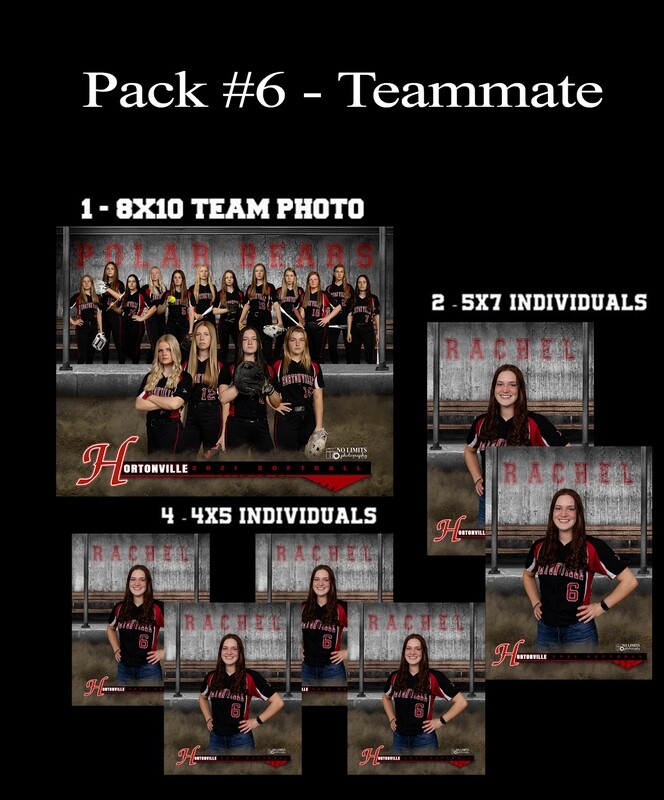 HHS PACK #6 - **GREAT VALUE** 8X10 Teammate Pack