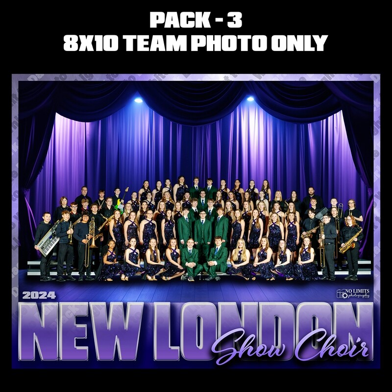 NLHS PACK #3 -  8X10 Team Photo Print Only